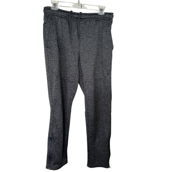 All in Motion Men’s Tech Fleece Grey Jogger Pants with Zipper Ankles Outside M - Picture 1 of 13
